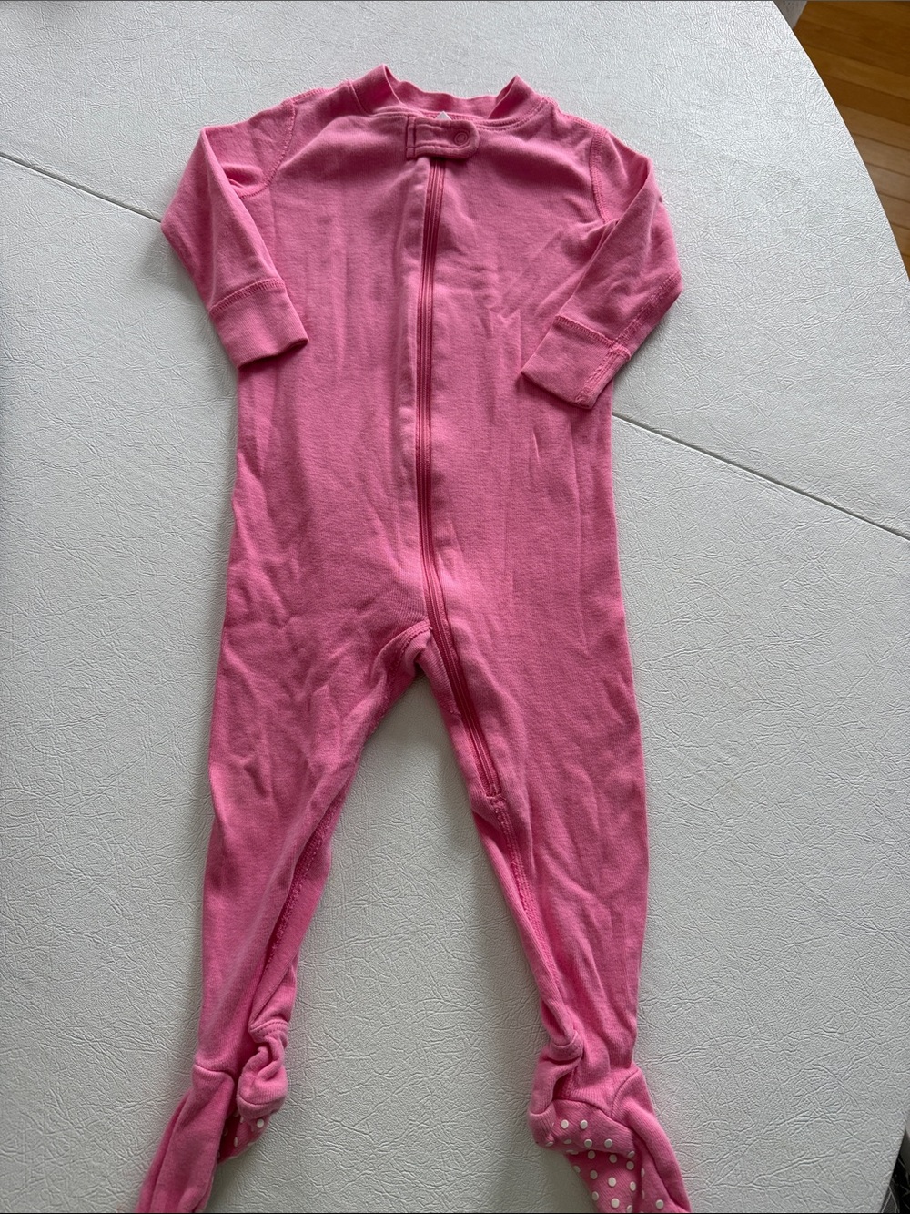 6-12 months hanna Anderson Footed One-Piece Pajamas